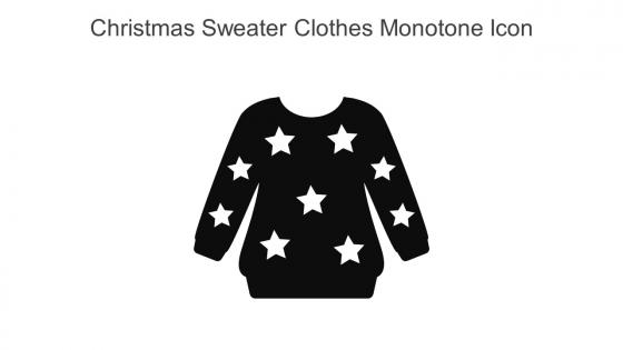 Christmas Sweater Clothes Monotone Icon In Powerpoint Pptx Png And Editable Eps Format