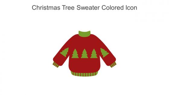 Christmas Tree Sweater Colored Icon In Powerpoint Pptx Png And Editable Eps Format