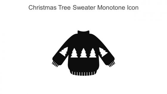Christmas Tree Sweater Monotone Icon In Powerpoint Pptx Png And Editable Eps Format