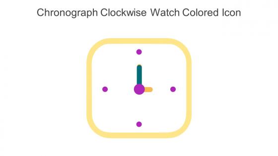 Chronograph Clockwise Watch Colored Icon In Powerpoint Pptx Png And Editable Eps Format