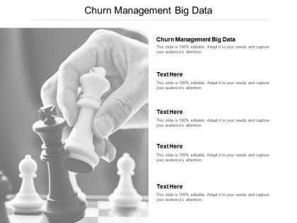 Churn management big data ppt powerpoint presentation pictures graphic images cpb