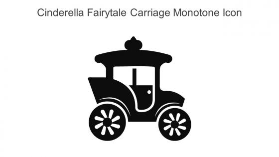Cinderella Fairytale Carriage Monotone Icon In Powerpoint Pptx Png And Editable Eps Format