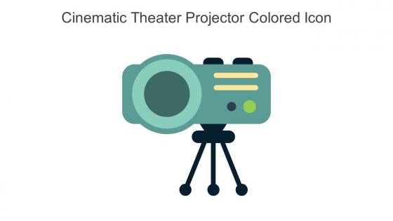 Cinematic Theater Projector Colored Icon In Powerpoint Pptx Png And Editable Eps Format