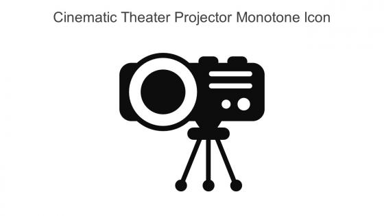 Cinematic Theater Projector Monotone Icon In Powerpoint Pptx Png And Editable Eps Format