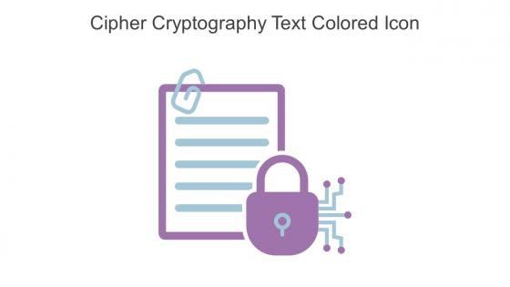 Cipher Cryptography Text Colored Icon In Powerpoint Pptx Png And Editable Eps Format