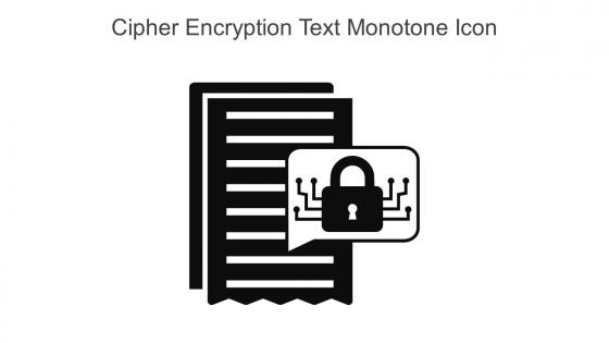 Cipher Encryption Text Monotone Icon In Powerpoint Pptx Png And Editable Eps Format