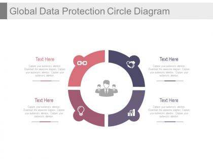 Circle for global data protection diagram powerpoint slides