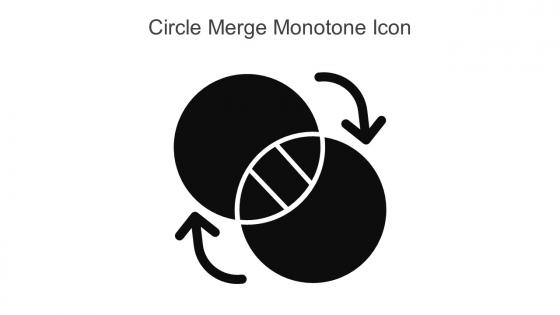 Circle Merge Monotone Icon In Powerpoint Pptx Png And Editable Eps Format