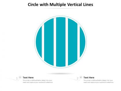 Circle with multiple vertical lines