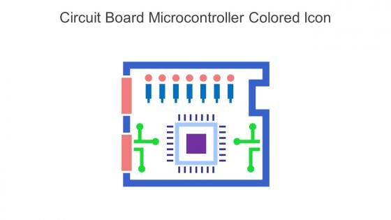 Circuit Board Microcontroller Colored Icon In Powerpoint Pptx Png And Editable Eps Format