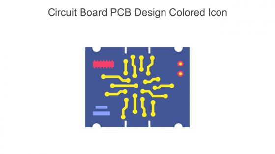 Circuit Board PCB Design Colored Icon In Powerpoint Pptx Png And Editable Eps Format