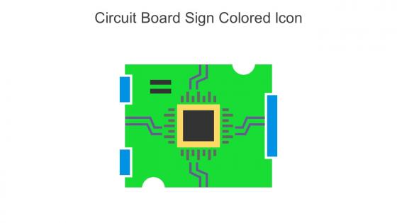 Circuit Board Sign Colored Icon In Powerpoint Pptx Png And Editable Eps Format