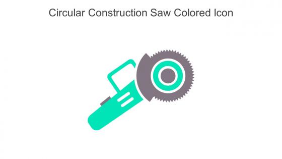 Circular Construction Saw Colored Icon In Powerpoint Pptx Png And Editable Eps Format