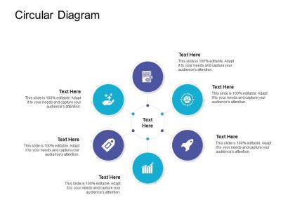 Circular diagram retail sector overview ppt infographics slide portrait