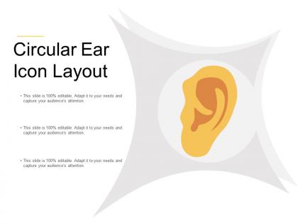 Circular ear icon layout