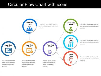 Circular flow chart with icons
