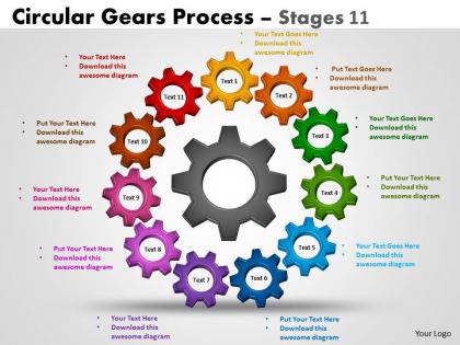 Circular gears process stages 11
