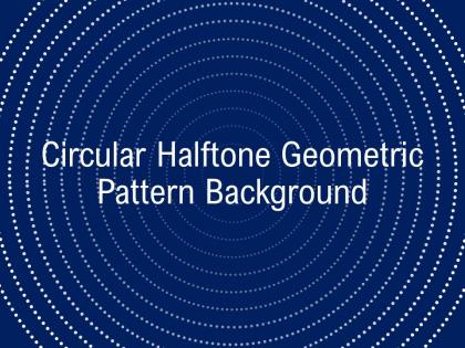 Circular halftone geometric pattern background