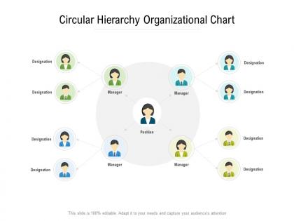 Circular hierarchy organizational chart
