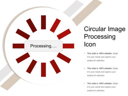 Circular image processing icon