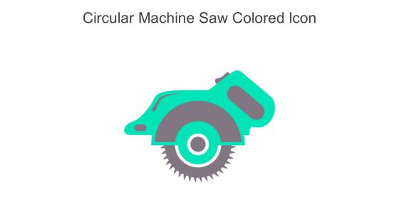 Circular Machine Saw Colored Icon In Powerpoint Pptx Png And Editable Eps Format