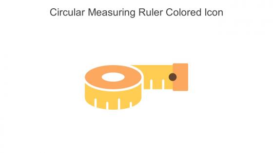 Circular Measuring Ruler Colored Icon in powerpoint pptx png and editable eps format