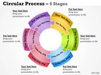 Circular process 6 diagram stages 11