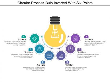 Circular process bulb inverted with six points