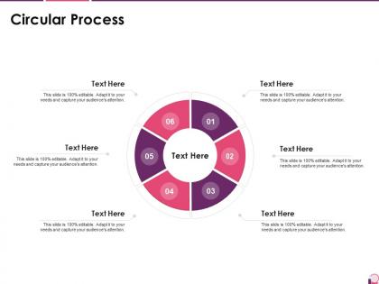 Circular process investor pitch presentation for cosmetic brand ppt diagram ppt