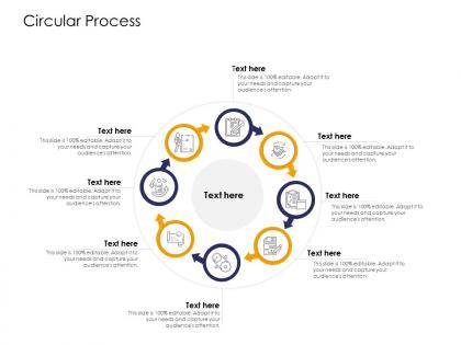 Circular process strengthen brand image railway company ppt slides layout