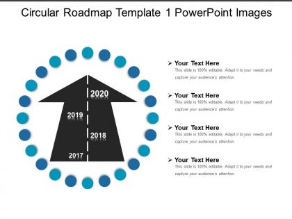 Circular roadmap template 1 powerpoint images
