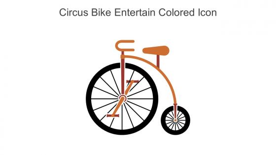 Circus Bike Entertain Colored Icon In Powerpoint Pptx Png And Editable Eps Format