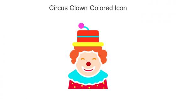 Circus Clown Colored Icon In Powerpoint Pptx Png And Editable Eps Format