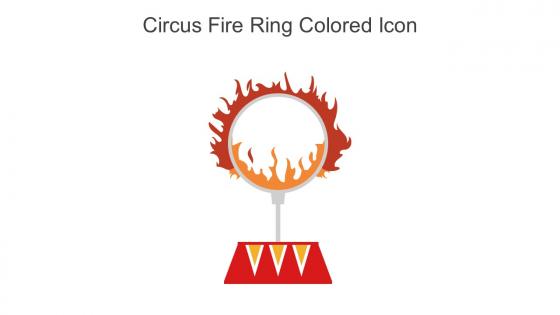 Circus Fire Ring Colored Icon In Powerpoint Pptx Png And Editable Eps Format