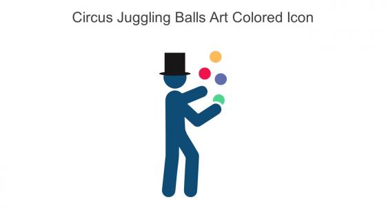 Circus Juggling Balls Art Colored Icon In Powerpoint Pptx Png And Editable Eps Format