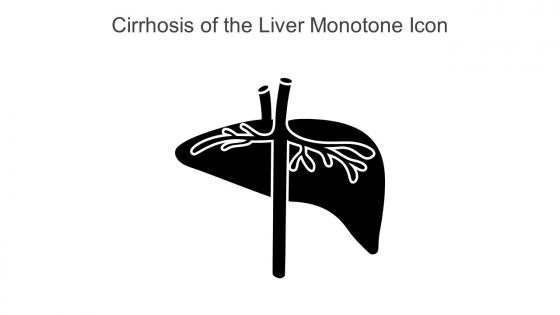 Cirrhosis Of The Liver Monotone Icon In Powerpoint Pptx Png And Editable Eps Format
