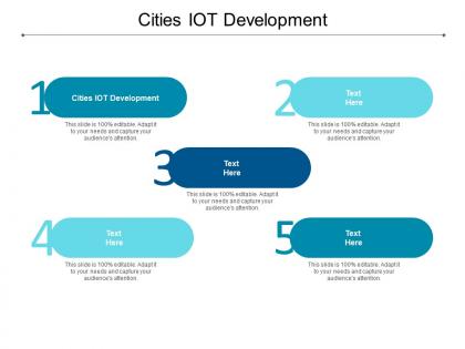 Cities iot development ppt powerpoint presentation styles images cpb