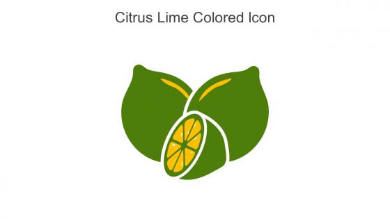 Citrus Lime Colored Icon In Powerpoint Pptx Png And Editable Eps Format