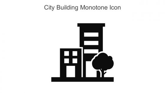 City Building Monotone Icon In Powerpoint Pptx Png And Editable Eps Format