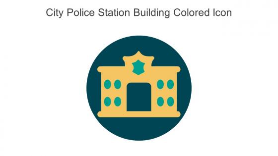 City Police Station Building Colored Icon In Powerpoint Pptx Png And Editable Eps Format