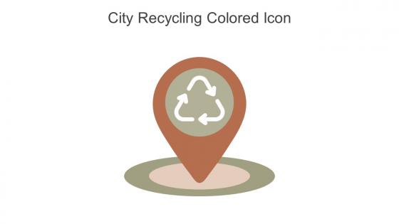 City Recycling Colored Icon In Powerpoint Pptx Png And Editable Eps Format