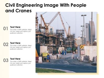 Civil engineering image with people and cranes