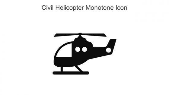 Civil Helicopter Monotone Icon In Powerpoint Pptx Png And Editable Eps Format