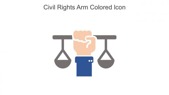 Civil Rights Arm Colored Icon In Powerpoint Pptx Png And Editable Eps Format