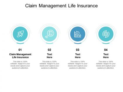 Claim management life insurance ppt powerpoint presentation model layout ideas cpb