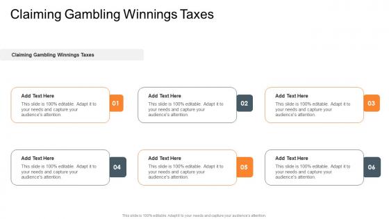 Claiming Gambling Winnings Taxes In Powerpoint And Google Slides Cpb