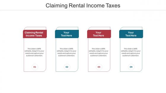 Claiming rental income taxes ppt powerpoint presentation show vector cpb