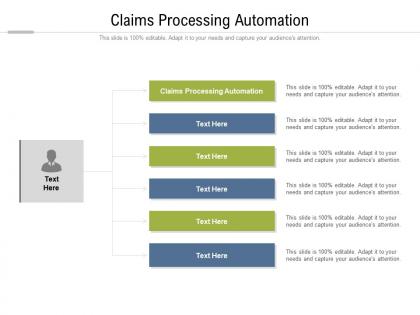 Claims processing automation ppt powerpoint presentation ideas shapes cpb