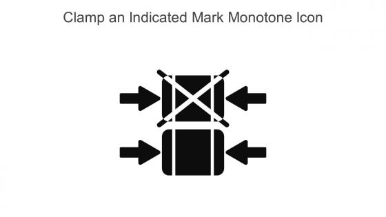 Clamp An Indicated Mark Monotone Icon In Powerpoint Pptx Png And Editable Eps Format