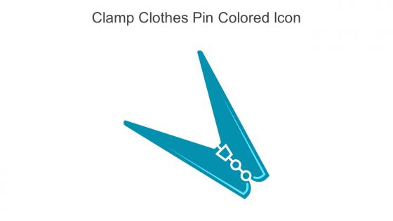 Clamp Clothes Pin Colored Icon In Powerpoint Pptx Png And Editable Eps Format